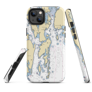 Mine Oyster (South Bristol, ME) NOAA Chart  Tough iPhone Case