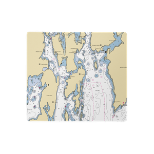 Mine Oyster (South Bristol, ME) NOAA Chart  Gaming Mouse Pad