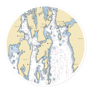 Boothbay Harbor Marina (South Bristol, ME) NOAA Chart Sticker