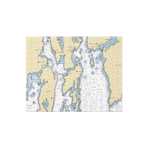 Washburn & Doughty Shipyard (New Harbor, ME) NOAA Chart Jigsaw Puzzle