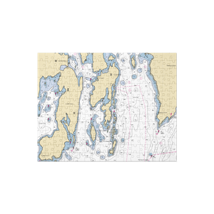 Tugboat Inn (West Boothbay Harbor, ME) NOAA Chart Jigsaw Puzzle