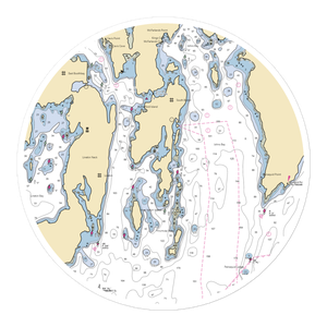 Tugboat Inn (West Boothbay Harbor, ME) NOAA Chart Sticker