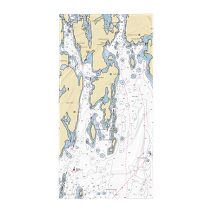 Carousel Marina (East Boothbay, ME) NOAA Chart Towel