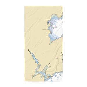 Harbor View Tavern & Marina (Warren, ME) NOAA Chart Towel