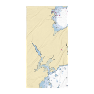 Thomaston Town Dock (Warren, ME) NOAA Chart Towel