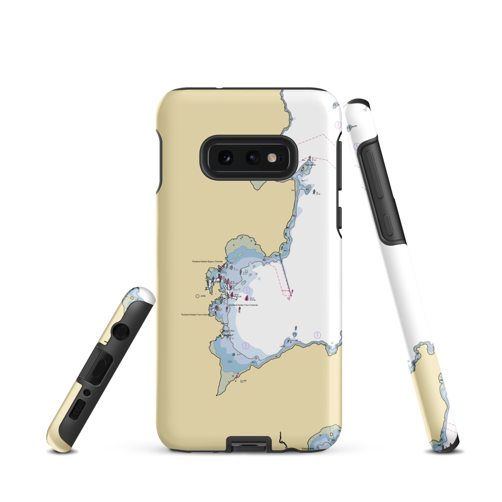 North End Shipyard, Inc. (Glen Cove, ME) NOAA Chart Samsung Phone Case Samsung Galaxy S10e model shown