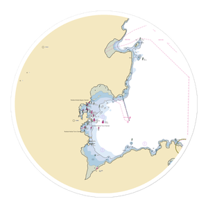 Journey's End Marina (Glen Cove, ME) NOAA Chart Sticker