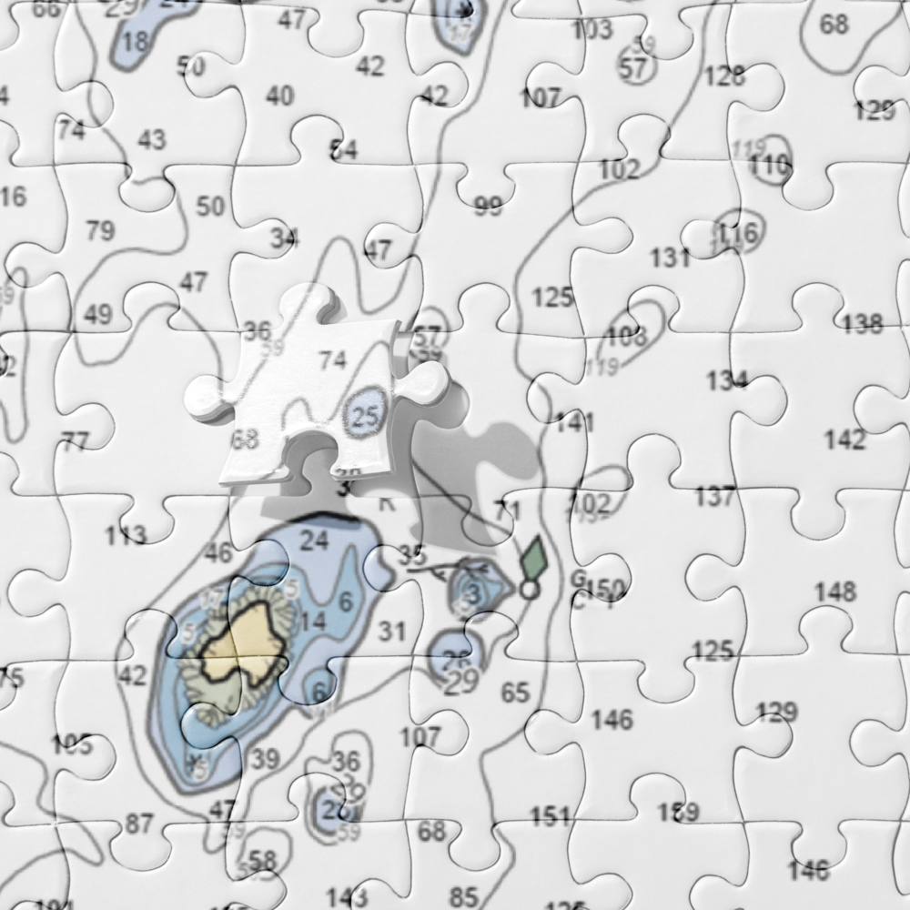 New Harbor Fisherman's Cooperative, Inc. (Chamberlain, ME) NOAA Chart Jigsaw Puzzle 
