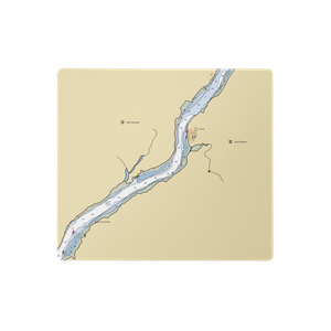 Hamlins Marina (Burlington, ME) NOAA Chart  Gaming Mouse Pad