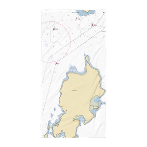 Islesboro Marine Enterprises (Islesboro, ME) NOAA Chart Towel