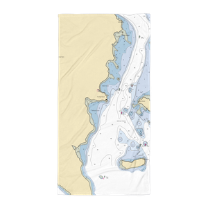 Hancock Marine Service (Sorrento, ME) NOAA Chart Towel