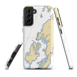 Town Dock at Grindle Point (Islesboro, ME) NOAA Chart Samsung Phone Case