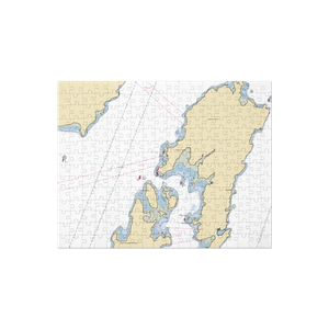 Town Dock at Grindle Point (Islesboro, ME) NOAA Chart Jigsaw Puzzle