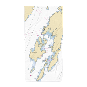 Warren Island State Park (Islesboro, ME) NOAA Chart Towel