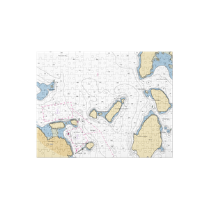 Bar Harbor Yacht Club (Salsbury Cove, ME) NOAA Chart Jigsaw Puzzle