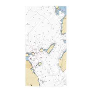 Bar Harbor Yacht Club (Salsbury Cove, ME) NOAA Chart Towel