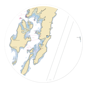 Pendleton Yacht Yard (Islesboro, ME) NOAA Chart Sticker