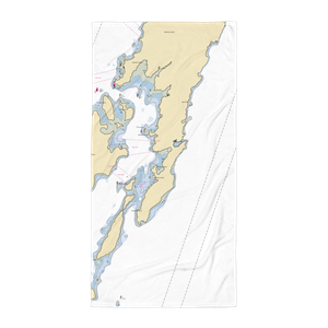 Tarratine Yacht Club (Islesboro, ME) NOAA Chart Towel