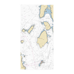 Harborside Hotel & Marina (Salsbury Cove, ME) NOAA Chart Towel