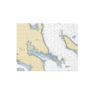 Center Harbor Yacht Club (Brooklin, ME) NOAA Chart Jigsaw Puzzle