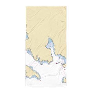 Hinckley Yacht Services Northeast Harbor (Northeast Harbor, ME) NOAA Chart Towel