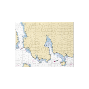 Mt. Desert Harbormaster (Northeast Harbor, ME) NOAA Chart Jigsaw Puzzle