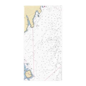 Seal Harbor Town Wharf (Seal Harbor, ME) NOAA Chart Towel