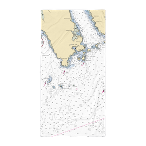 Bunkers Harbor Pier (Winter Harbor, ME) NOAA Chart Towel