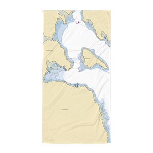 Southwest Harbor Town Dock (Northeast Harbor, ME) NOAA Chart Towel