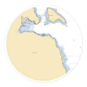 Hinckley Yacht Services - Southwest Harbor (Northeast Harbor, ME) NOAA Chart Sticker