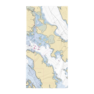 Moose Island Marine (Lubec, ME) NOAA Chart Towel