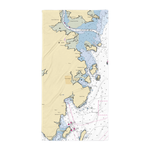 BBS Lobster Company (Machias, ME) NOAA Chart Towel