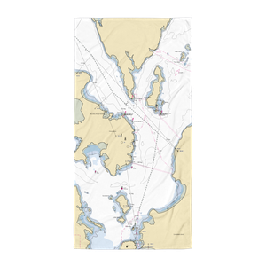 Eastport Breakwater Public Floats (Lubec, ME) NOAA Chart Towel