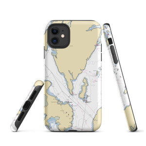 Chocolate Cove Wharf (Lubec, ME) NOAA Chart  Tough iPhone Case