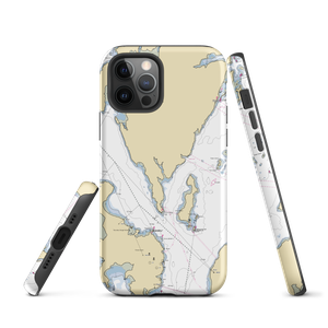 Chocolate Cove Wharf (Lubec, ME) NOAA Chart  Tough iPhone Case