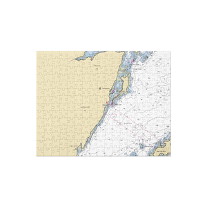 Leonardville Wharf (Lubec, ME) NOAA Chart Jigsaw Puzzle