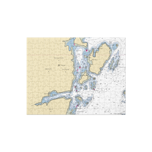 Richardson Wharf (Lubec, ME) NOAA Chart Jigsaw Puzzle