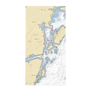 Richardson Wharf (Lubec, ME) NOAA Chart Towel