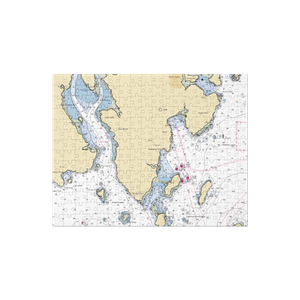 Pettegrow Boat Yard (Machias, ME) NOAA Chart Jigsaw Puzzle