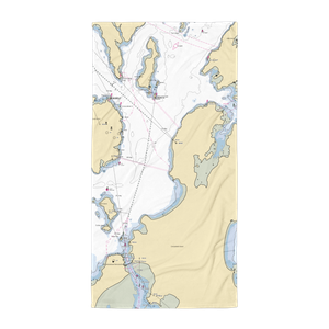 Welshpool Wharf (Lubec, ME) NOAA Chart Towel