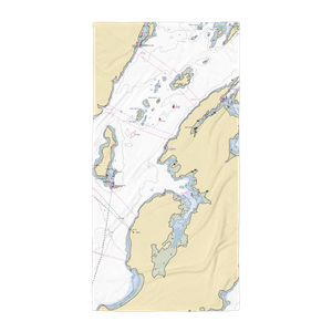 Wilsons Point Wharf (Lubec, ME) NOAA Chart Towel