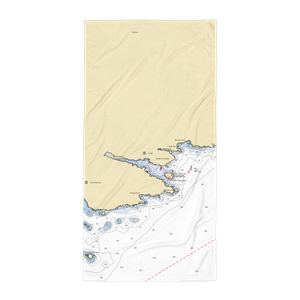 Little River Lobster Company (East Machias, ME) NOAA Chart Towel