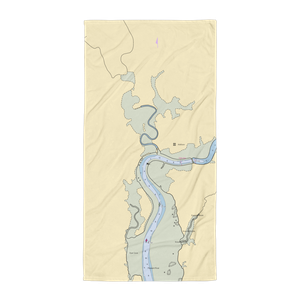 Mooseneck General Store (Columbia Falls, ME) NOAA Chart Towel