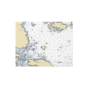 Jonesport Shipyard (Machias, ME) NOAA Chart Jigsaw Puzzle