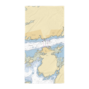 Beals-Jonesport Co-Op Inc. (Machias, ME) NOAA Chart Towel