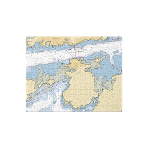 Barney's Cove Lobster Company (Machias, ME) NOAA Chart Jigsaw Puzzle