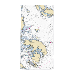 Great Wass Island Public Dock (Machias, ME) NOAA Chart Towel