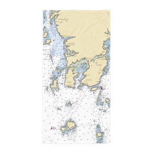 North Atlantic Lobster Sales, Inc. (Columbia Falls, ME) NOAA Chart Towel