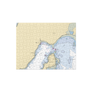 Sea Cove Town Wharf Harbor (Lubec, ME) NOAA Chart Jigsaw Puzzle