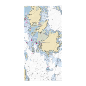 White Head Island Ferry Harbor (Lubec, ME) NOAA Chart Towel